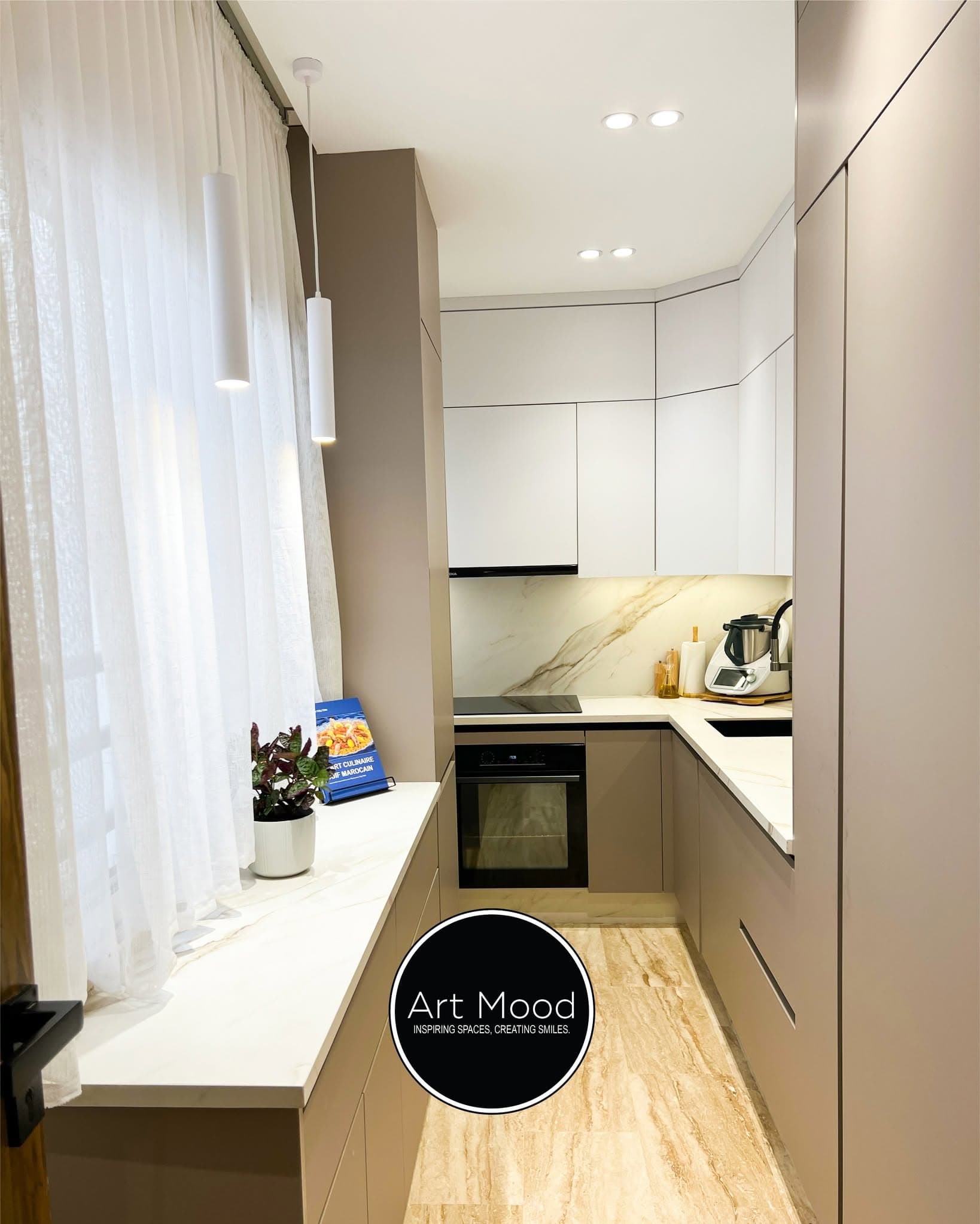 Cuisine ouverte avec îlot