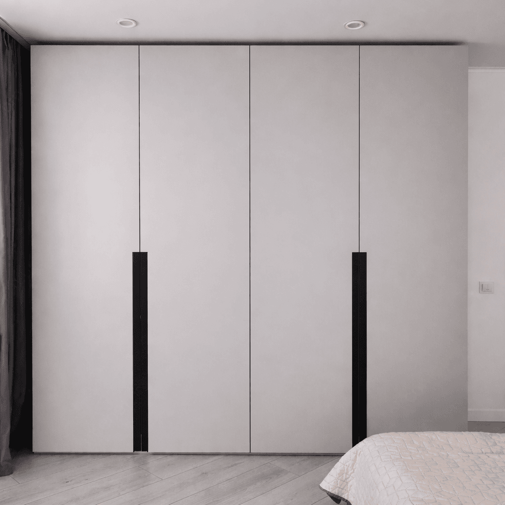 Dressing blanc minimaliste poignées noires — ArtMood Tanger