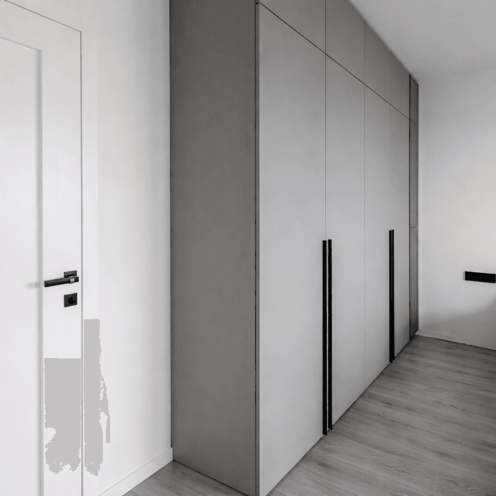 Placard couloir gris sol au plafond