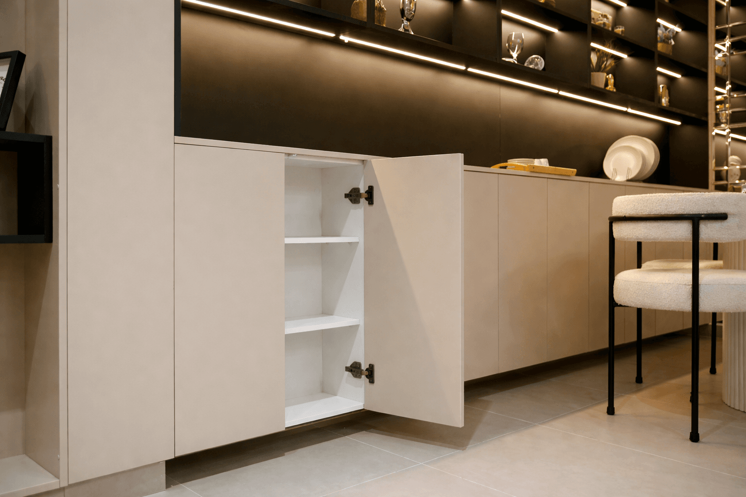 Meuble bas rangement salon